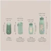 Botella de Plástico Flip-Top con Pajita 400ml Safari