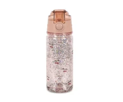 Botella de Plástico Glitter Cherry 350ml