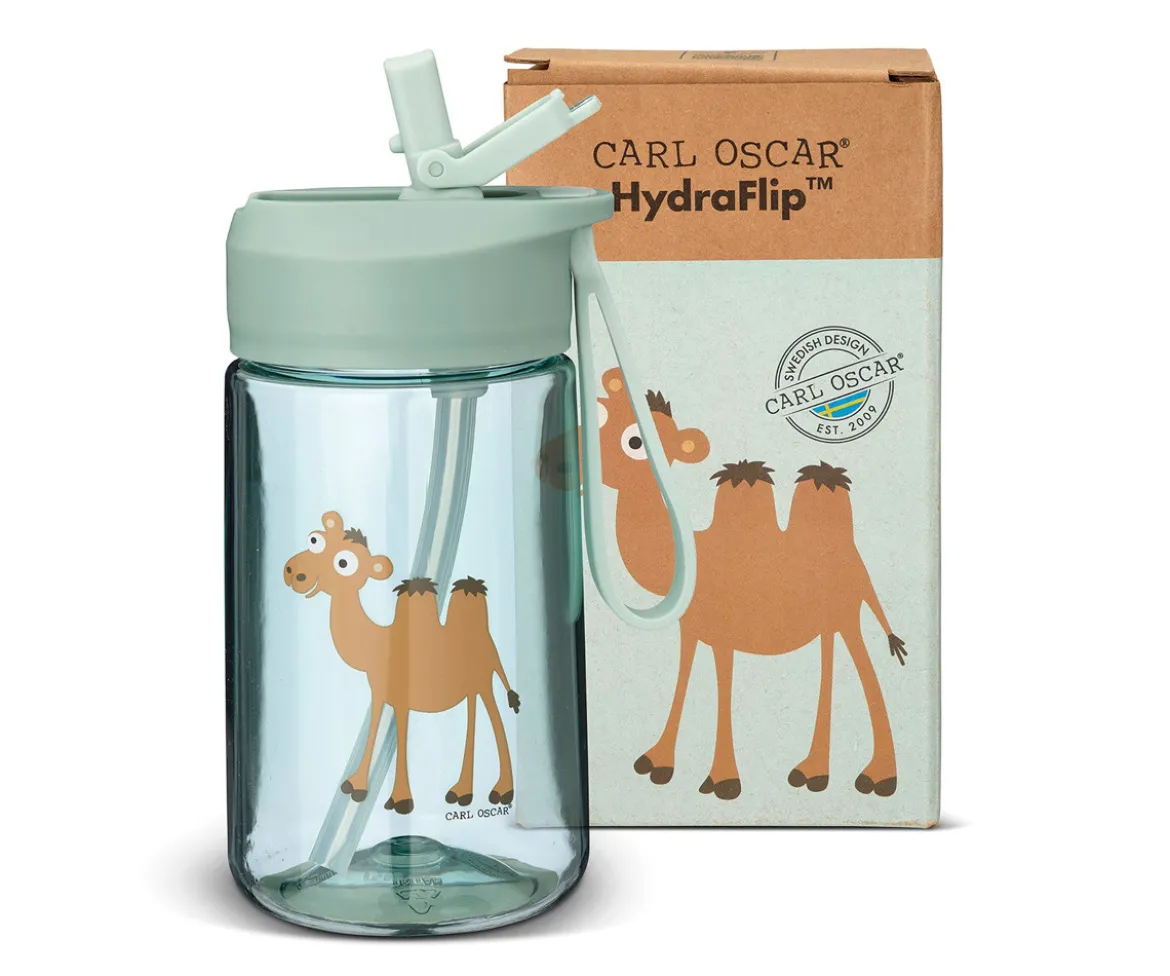 Botella de Plástico Hydraflip 0.4L Green Camel