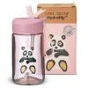 Botella de Plástico Hydraflip 0.4L Panda Pink