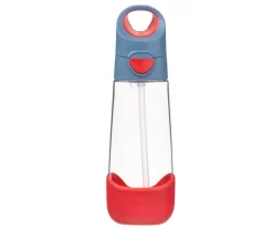Botella de Tritán con Pajita 600 ml Blue Blaze