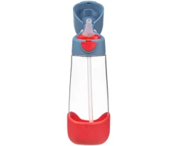 Botella de Tritán con Pajita 600 ml Blue Blaze