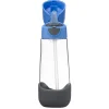 Botella de Tritán con Pajita 600 ml Blue Slate