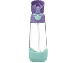 Botella de Tritán con Pajita 600 ml Lilac Pop