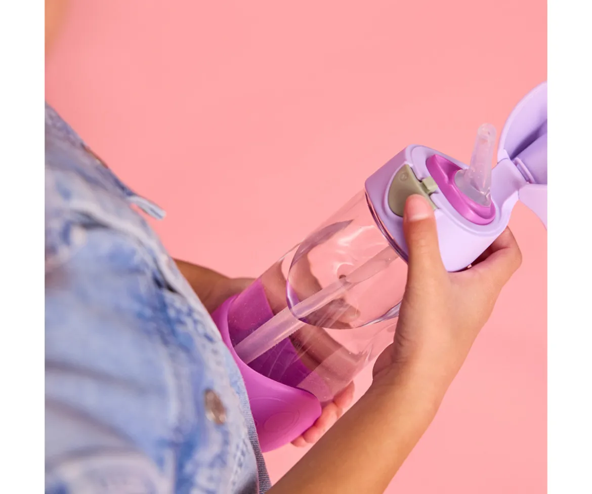 Botella de Tritán con Pajita 450 ml Sugar Plum