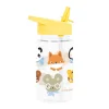 Botella Plástico con Pajita Personalizable Animal Friends 450ml