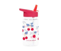 Botella Plástico con Pajita Personalizable 450ml Cherries