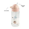 Botella Plástico con Pajita Tiny Farm Powder 350ml