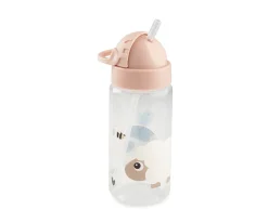 Botella Plástico con Pajita Tiny Farm Powder 350ml