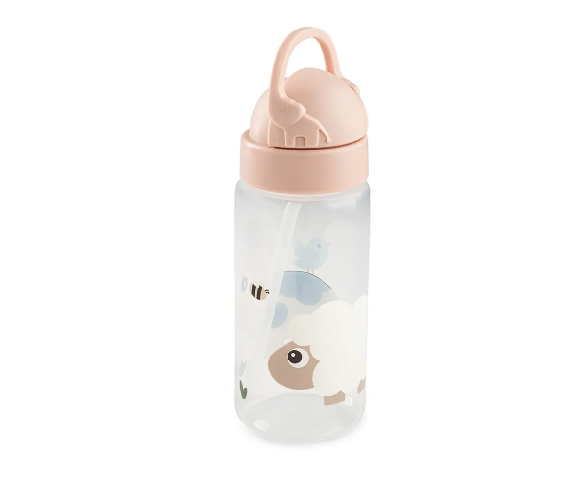 Botella Plástico con Pajita Tiny Farm Powder 350ml