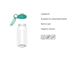 Botella Plástico con Tapón Abatible Campus 600ml Fairy Garden