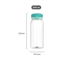 Botella Plástico con Tapón Abatible Campus 600ml Fairy Garden