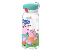 Botella Plástico con Tapón Abatible Campus 600ml Peppa Pig