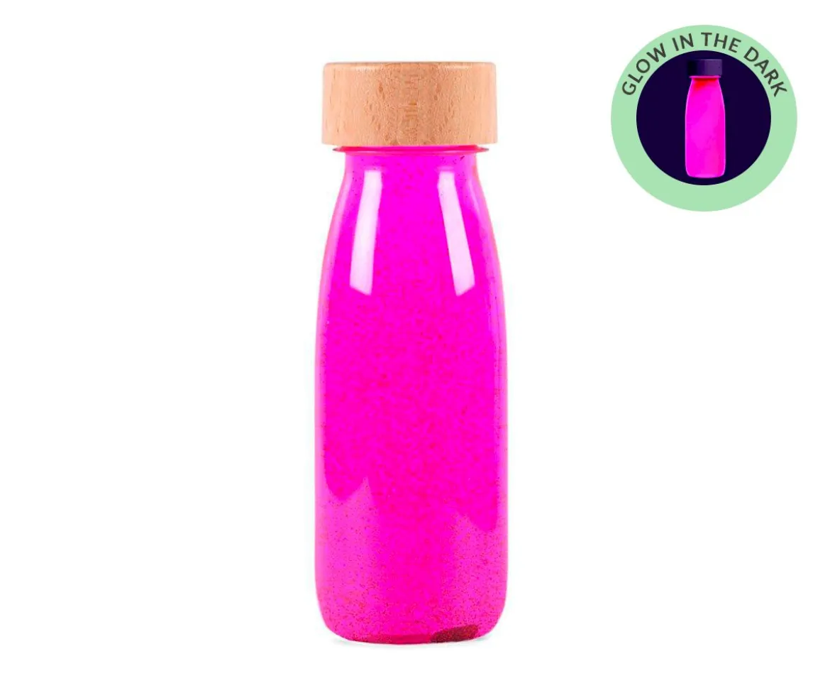 Botella Sensorial Flotante Flúor Flip Pink
