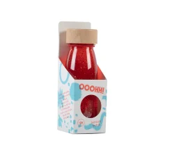 Botella Sensorial Flotante Roja
