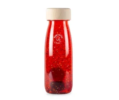 Botella Sensorial Flotante Roja