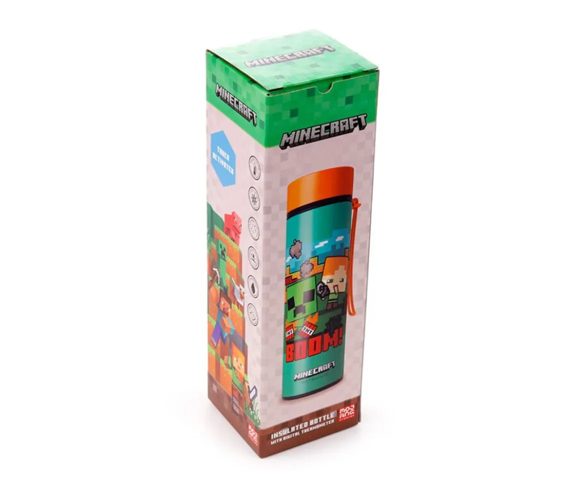 Botella Termo con Termómetro Minecraft BOOM