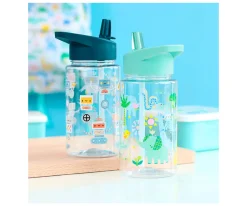Botella Tritán con Pajita Personalizable Jungle 450ml
