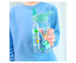 Botella Tritán con Pajita Personalizable Jungle 450ml