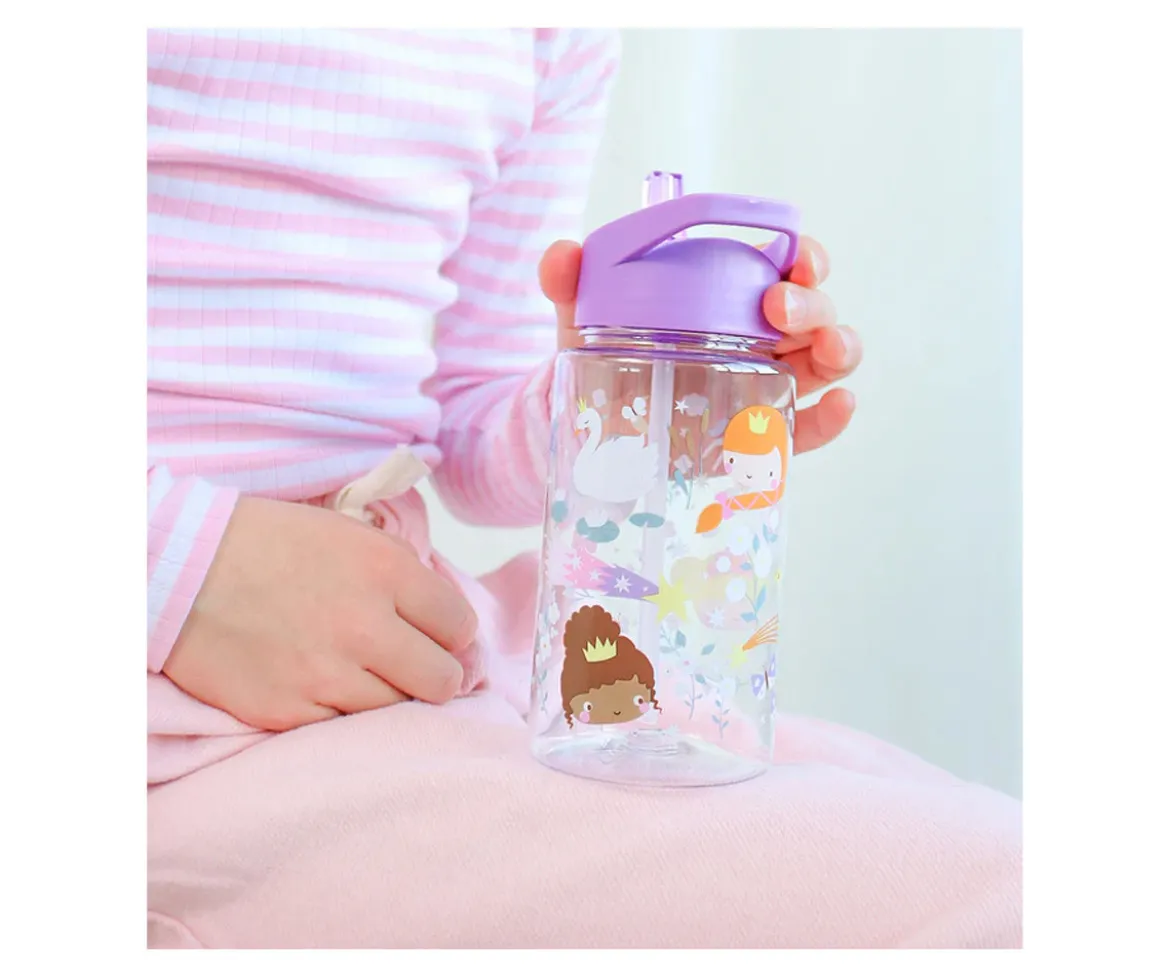 Botella Tritán con Pajita Princesas 450ml
