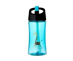 Botella Tritán 350ml Jirafa Turquesa