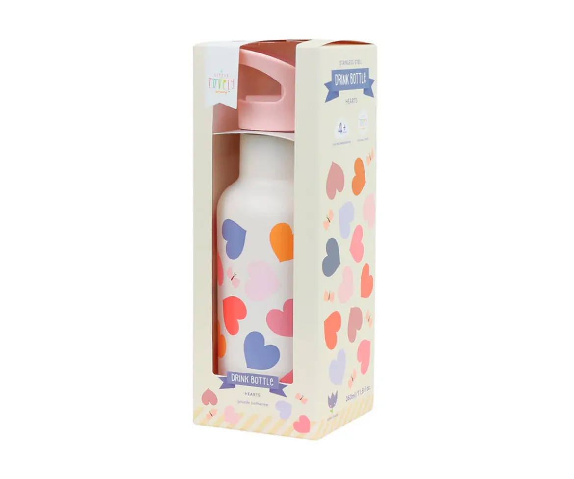 Botella Térmica Acero Corazones 350ml