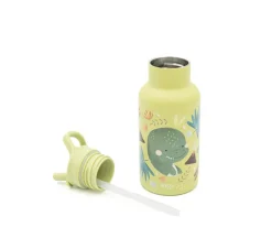 Botella Térmica con Pajita Dinosaurio 350ml
