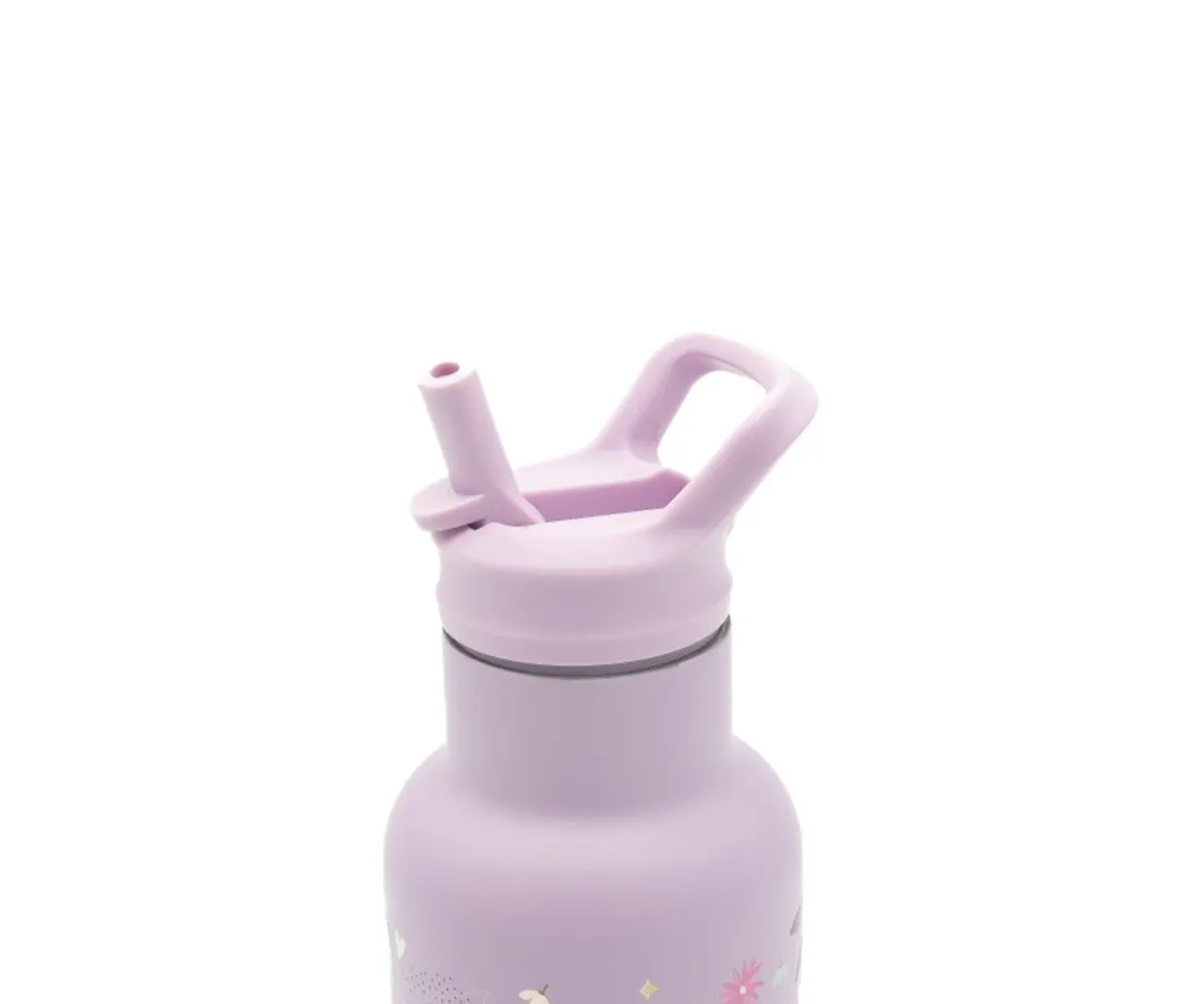 Botella Térmica con Pajita Unicornio 350ml