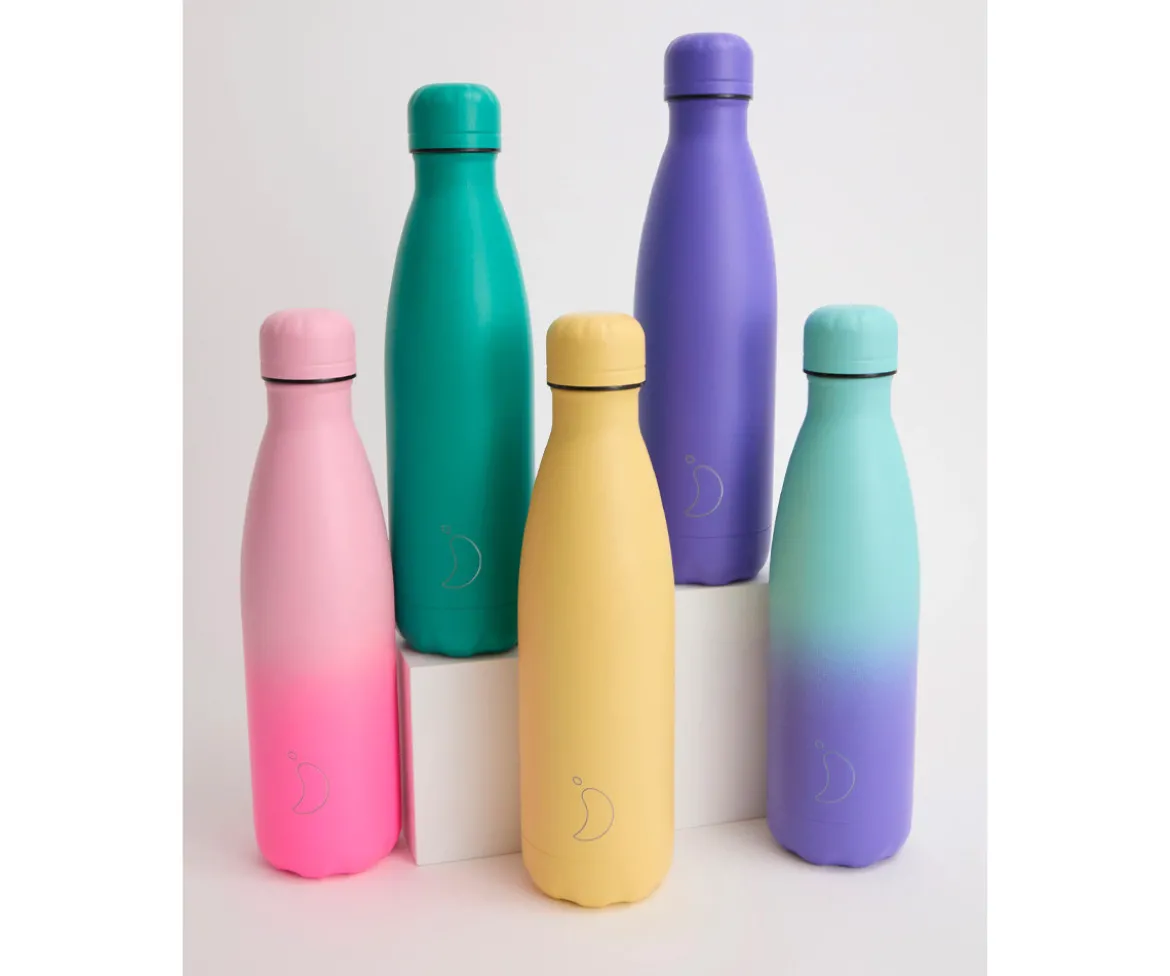 Botella Térmica Gradient Fluor & Pastel Pink 500 ml