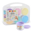 6 Botes de Pintura para Dedos Pastel