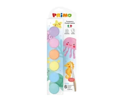 6 Botes de Témperas Pastel 25ml