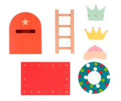 Buzón Mágico Rojo y Complementos Puerta Personalizable