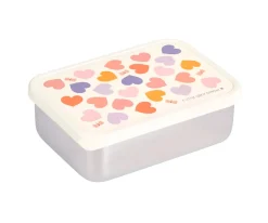 Caja Almuerzo Acero Corazones