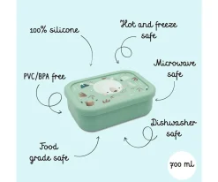 Caja Almuerzo de Silicona Oso Polar
