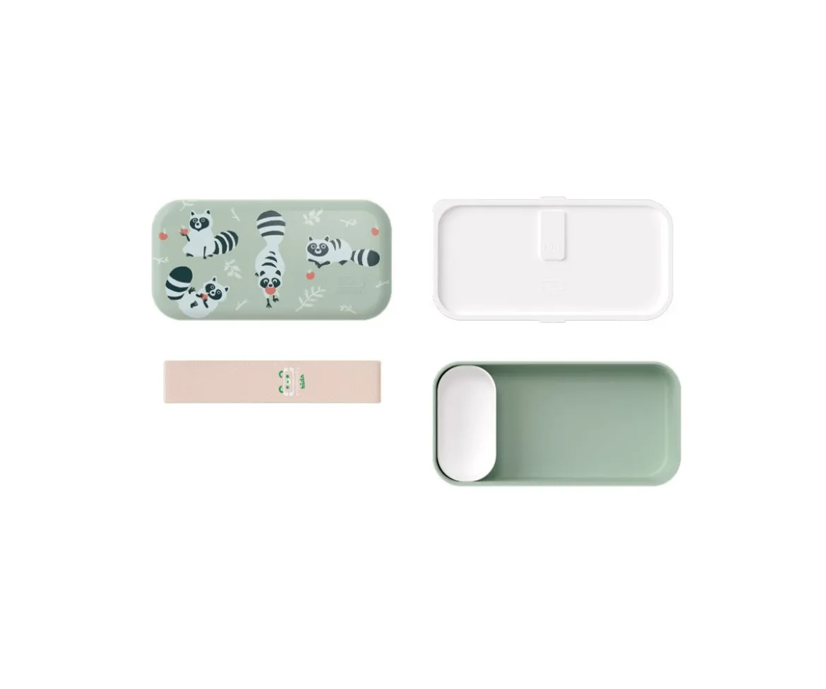 Caja Almuerzo MB Foodie Raccoon Verde