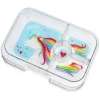 Caja Almuerzo Panino Lavanda Unicornio 4 Compartimentos