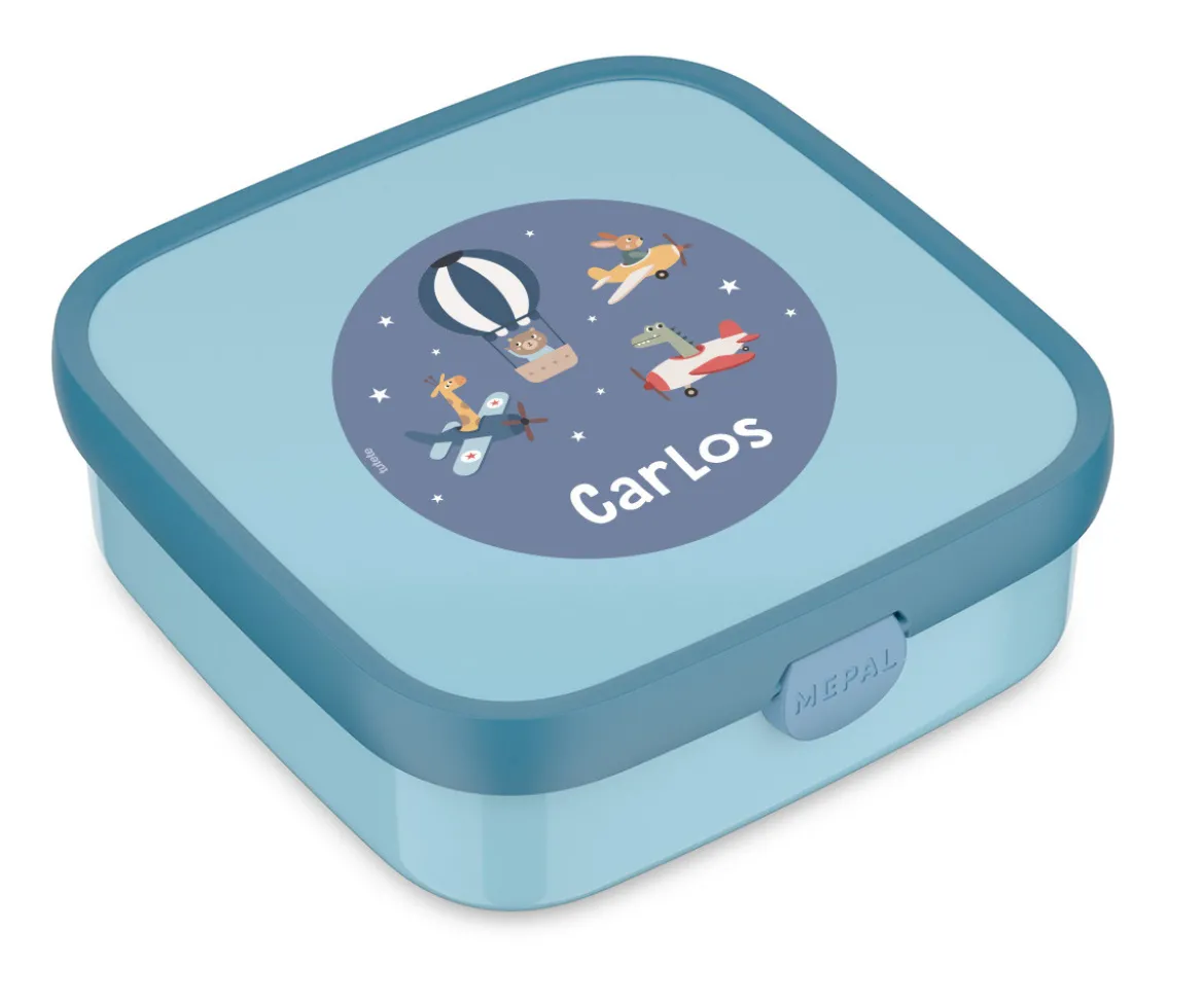 Caja Almuerzo Personalizada Bento Campus Grande Cool Blue Planes