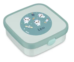 Caja Almuerzo Personalizada Bento Campus Grande Cool Mint Pandas in Space