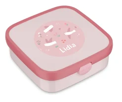 Caja Almuerzo Personalizada Bento Campus Grande Cool Pink Blossom Birds