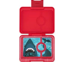 Caja Almuerzo Snack Bandeja Shark Wow Red 3 Compartimentos