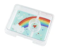 Caja Almuerzo Snack Power Pink Bandeja Rainbow 3 Compartimentos
