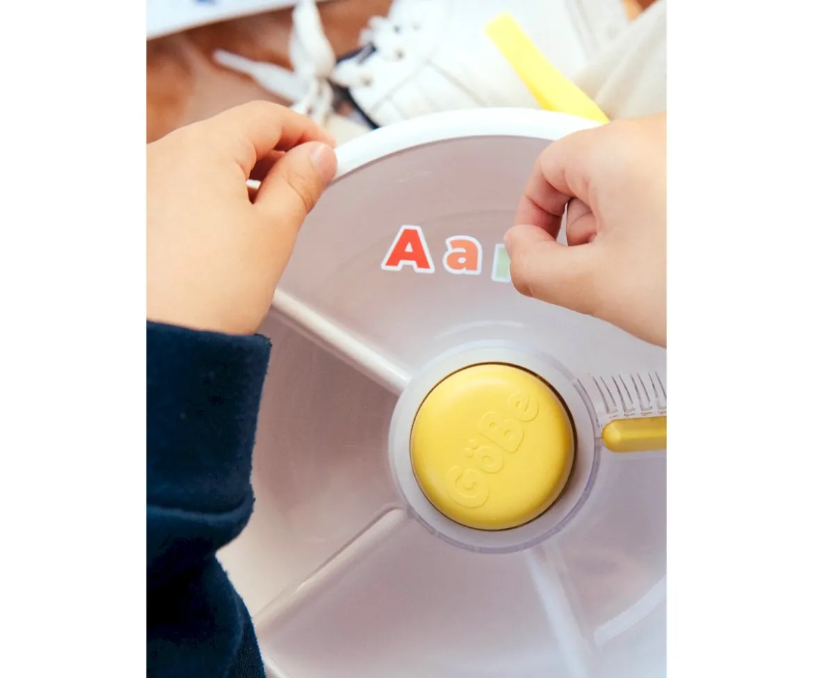 Caja Almuerzo Snack Spinner Flip, Correa de Mano y Hoja de Pegatinas Mint Green