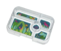 Caja Almuerzo Tapas Capri Pink Jungla Pastel 5 Compartimentos