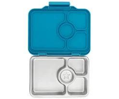 Caja Almuerzo Yumbox Pret Acero Normandy Blue 4 Compartimentos