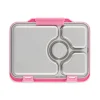 Caja Almuerzo Yumbox Pret Acero Rosa 4 Compartimentos