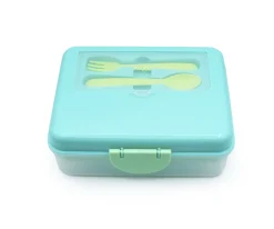Caja Bento 2 Niveles Blue Mint Lime