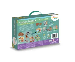 Caja de Actividades Sensoriales con Collage Aussie Animals