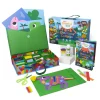 Caja de Actividades Sensoriales con Collage Dinosaur