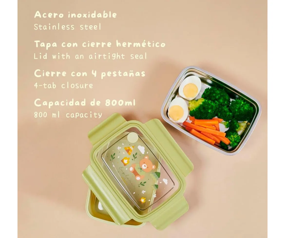 Caja de Almuerzo Acero Explorer