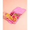 Caja de Almuerzo Bento 5 Pink Floss Glitter 5 Compartimentos